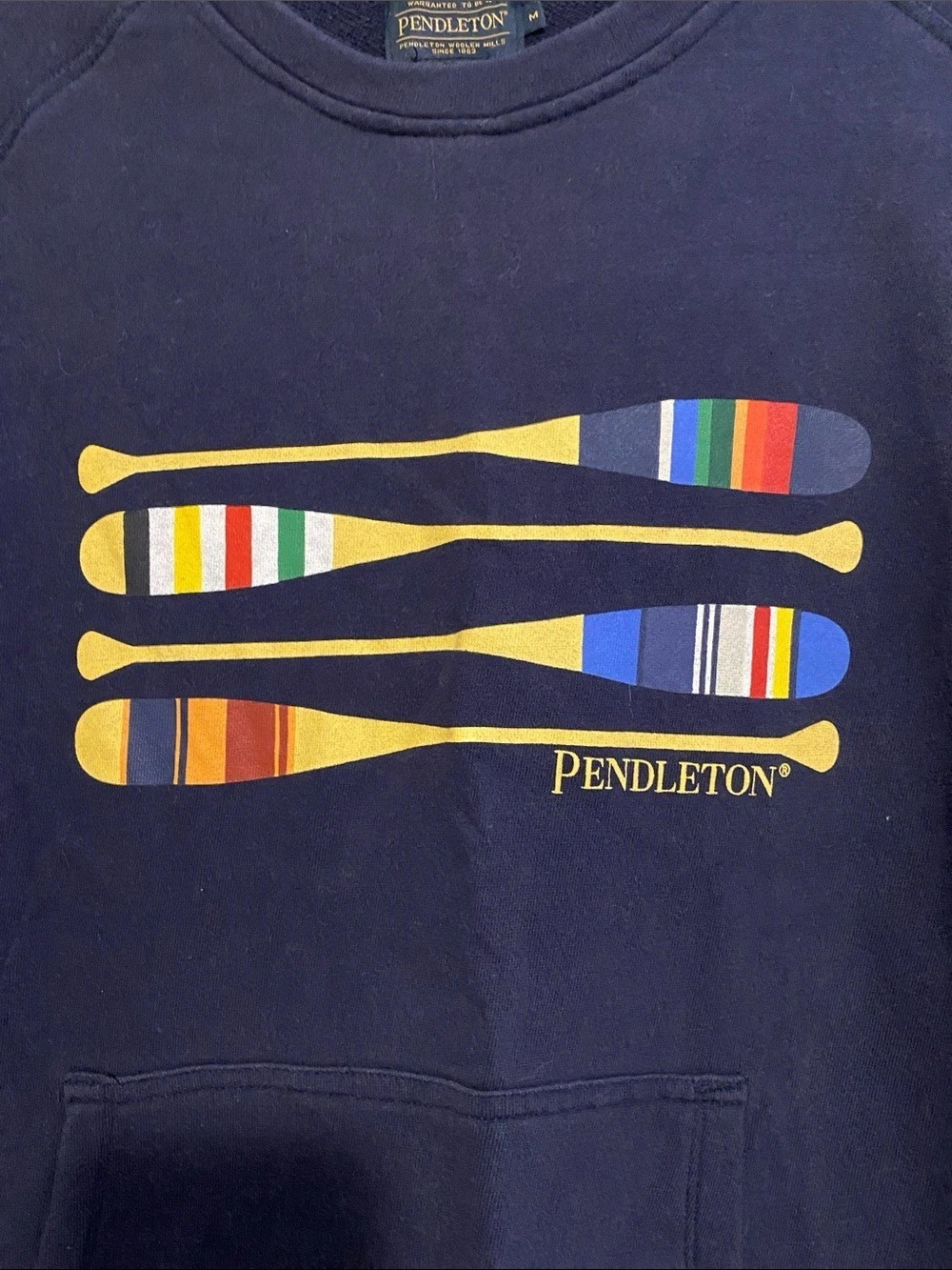 Pendleton Graphic Sweatshirt in Blue Size Medium - Picture 3 of 9